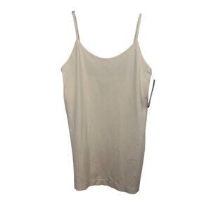 Under Control Camisole Top Shirt Adjustable Straps Small Beige New Stretch